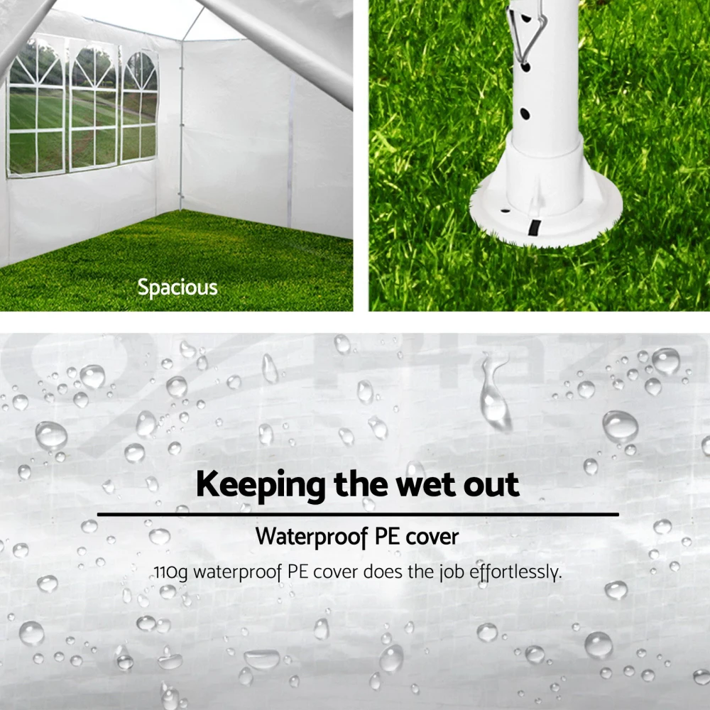 10x20' Outdoor Garden Gazebo Wedding Party Tent Canopy Marquee without Sidewalls view 6