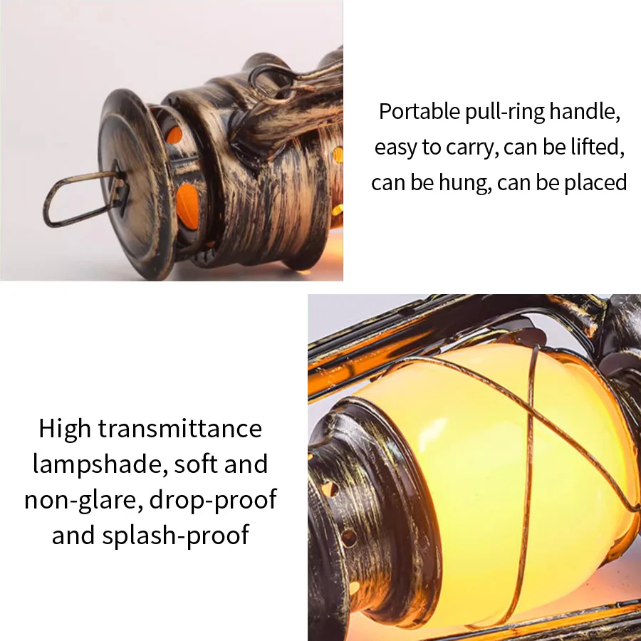 الرجعية المحمولة LED الحصان فانوس مصباح قابلة للشحن شنقا أضواء التخييم 3 طرق الإضاءة التخييم مصباح خيمة مقاومة للماء الخفيفة