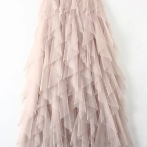 Tigena tutu long maxi feminine skirt fashion 2023 core karean pink high waist skirt 12 Main Sales Midi Tulle Skirt - №9
