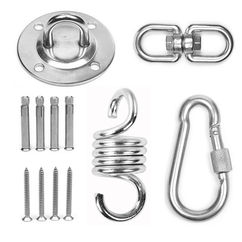 Swing Suspension Hardware,Suspension Ceiling Hook, 360° Rotating Heavy Hook,For Porch Chair Yoga Hammock Gym Swing,Etc