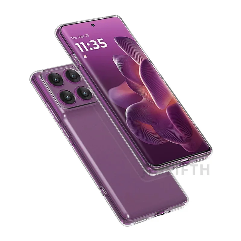 Simple Slim Soft TPU Clear Transparent Phone Cases On For Motorola Edge 60 Pro Case Moto Mote Edge60 Edge60Pro Cover Fundas Capa