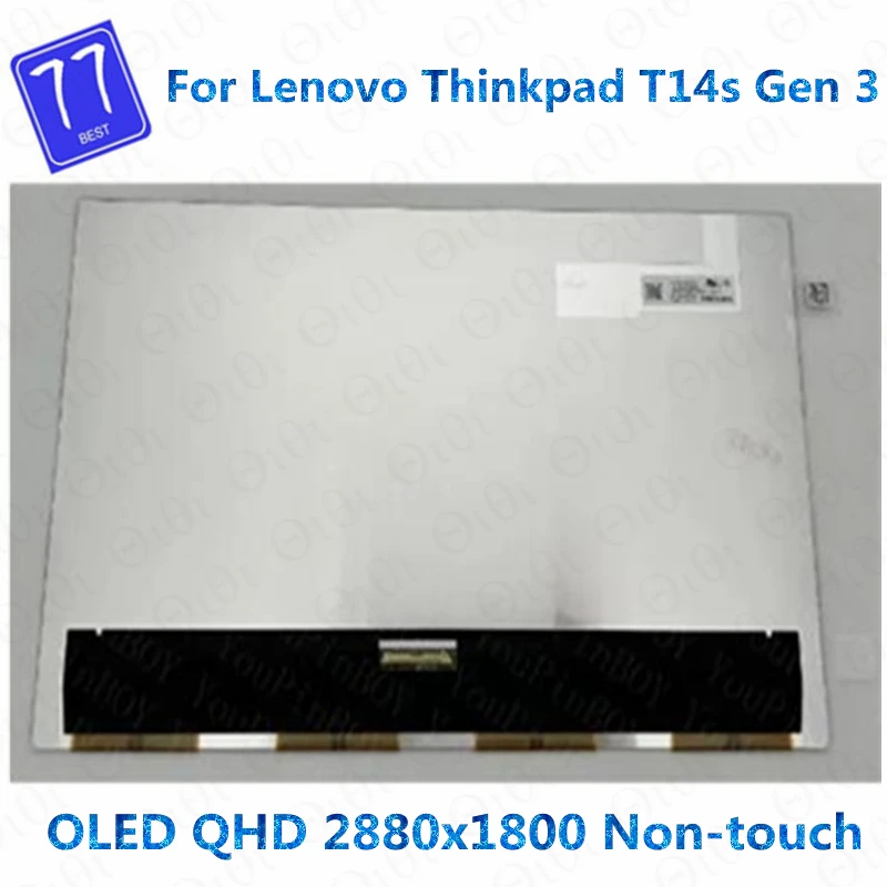 

Original ATNA40YK01-0 for Lenovo Thinkpad T14s Gen 3 14.0 inch OLED Display Screen Panel Replacement QHD 2880x1800 Non-touch