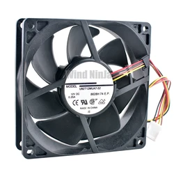 U92T12MUA7-52 9.2cm 92mm fan 92x92x25mm DC12V 0.25A 4pin pwm Quiet cooling fan for computer chassis CPU