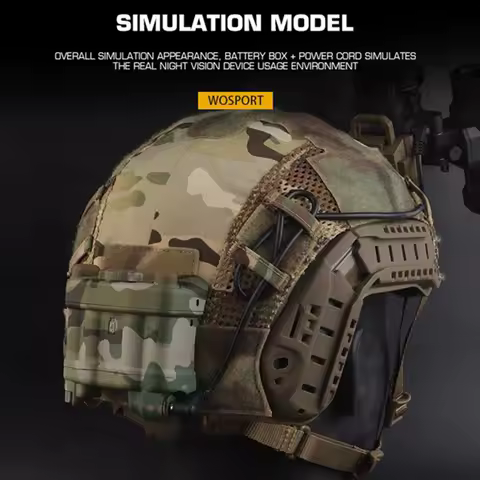 Battery Box Retention System Dummy Model Adjustable Helmet NVG Battery Pouch Helmet Battery Case Pouch for AN/PVS31 Battery Case