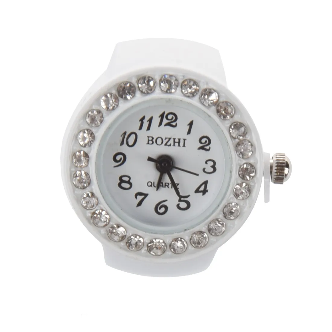Часы ABQR с кольцом на палец, шикарные белые стразы для женщин