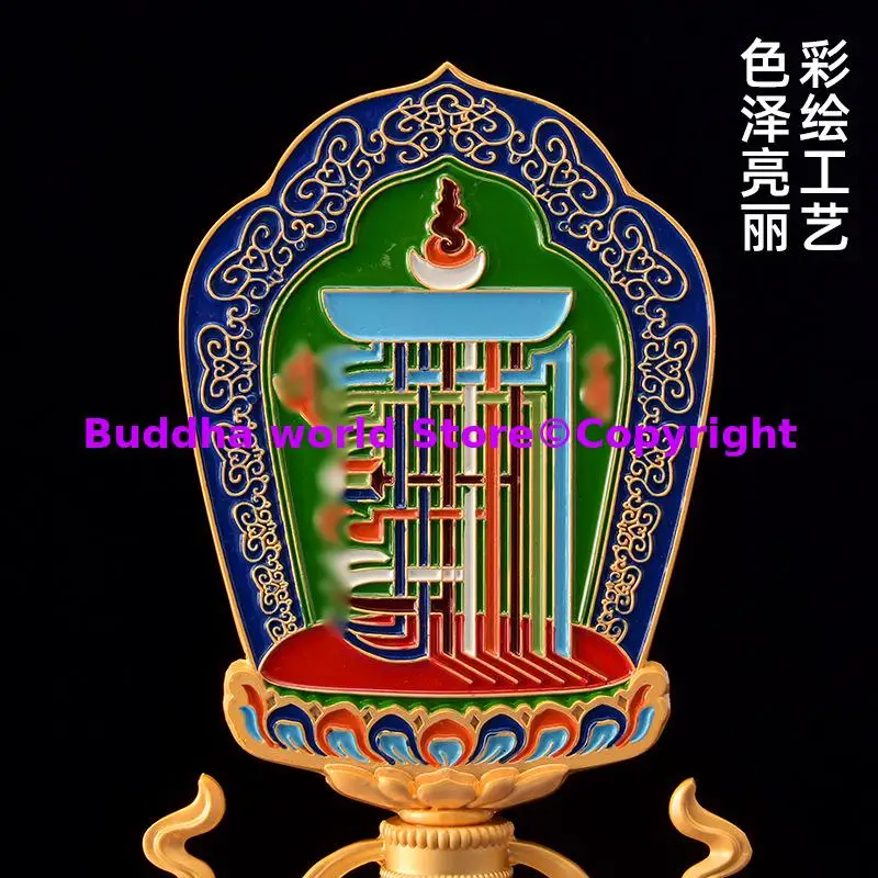 Wholesale Buddhist supplies HOME Temple altar decor Auspicious blessing Kalachakra Bless the family decoration Ornament statue