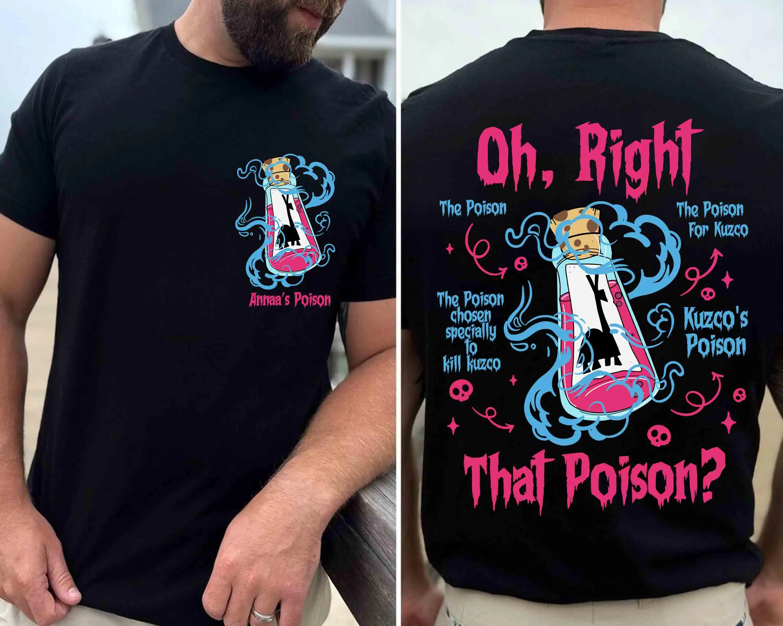 Personalized Kuzco's Poison Yzma's Alpaca Extract Disney villain The Emperor's New Groove T-shirt Unisex cotton all-season base