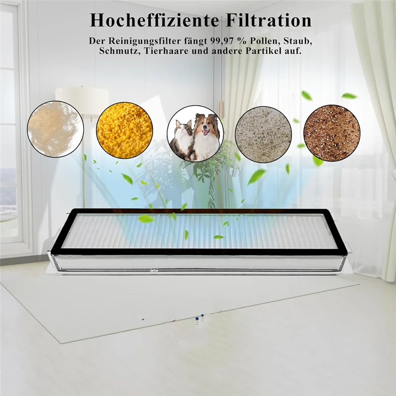 A86I-HEPA Filter For Roborock Qrevo Master/Qrevo Slim Robot Vacuum Cleaner, Washable Filter Replacement Parts