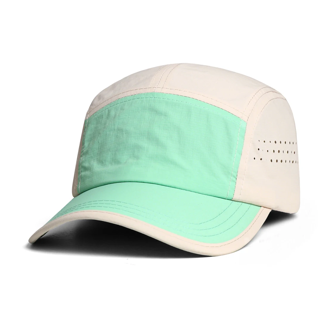 Japanese-style casual color-matched quick-drying mesh baseball cap, available in multiple colors, suitable for sports activities