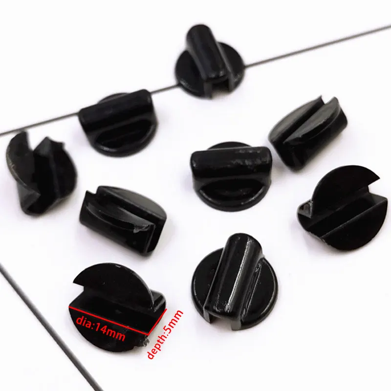 50pcs Hair Rope Base Settings Plastic Buckle Hair Ring Holder fit 4mm Rubber Band for DIY Hairband Tie Circle Bow Jewelry Making