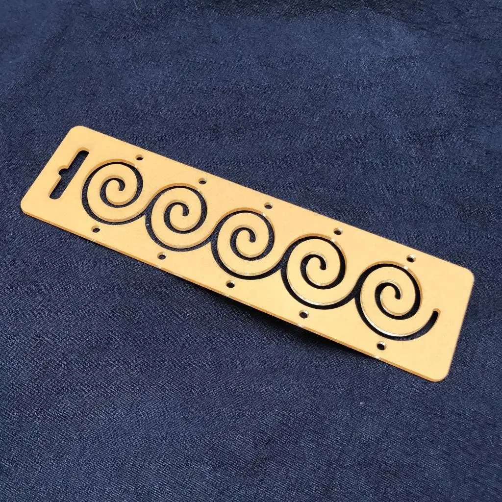 

Original Design of Hand Tools Embroidery Chinese Style Border Quilting Crimping Line Drawing Template