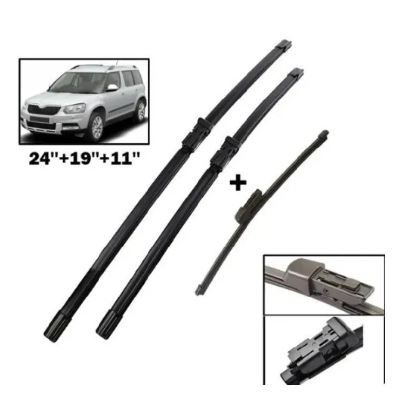

Suitable for Skoda Yeti 2009-2017 front and rear wipers Yedi windshield wiper blade wiper