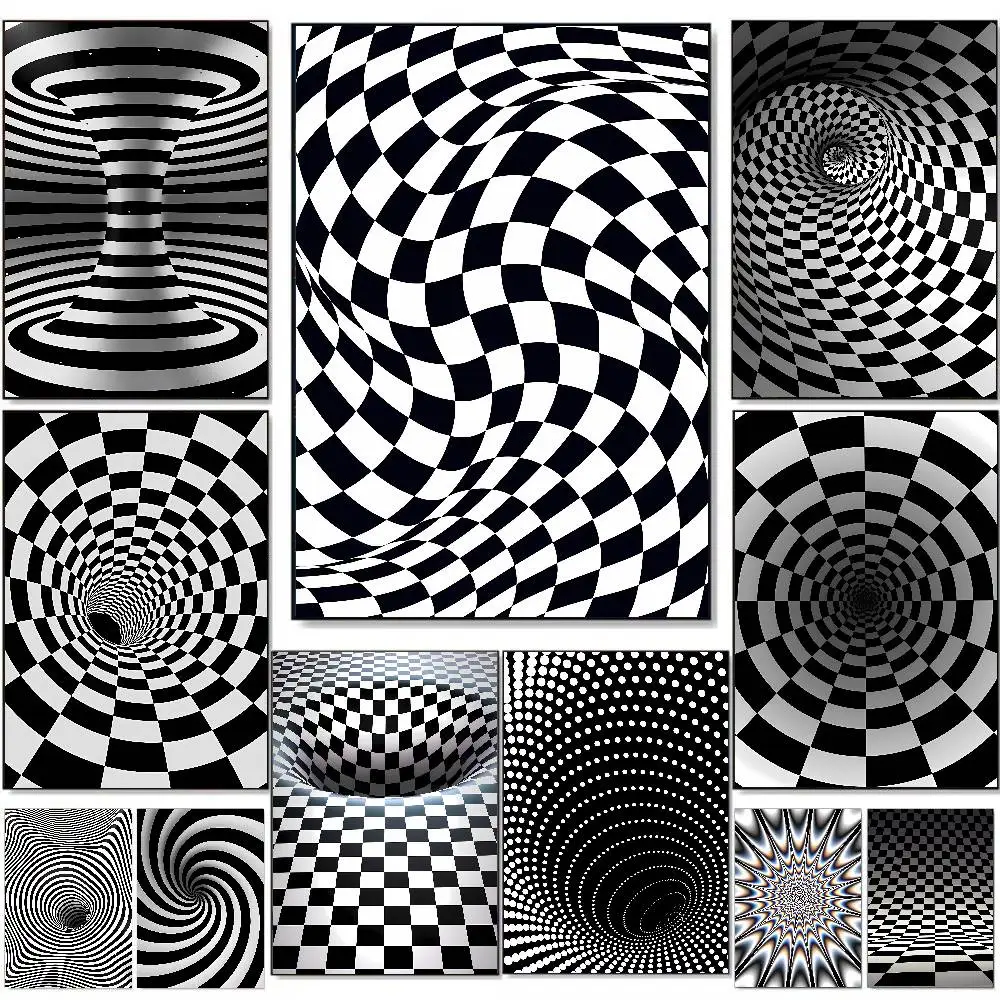 Cool Black Perspective Impact Style Poster Wall Art Painting For Home Room Decoration Bedroom Wall Decor Waterproof Posters
