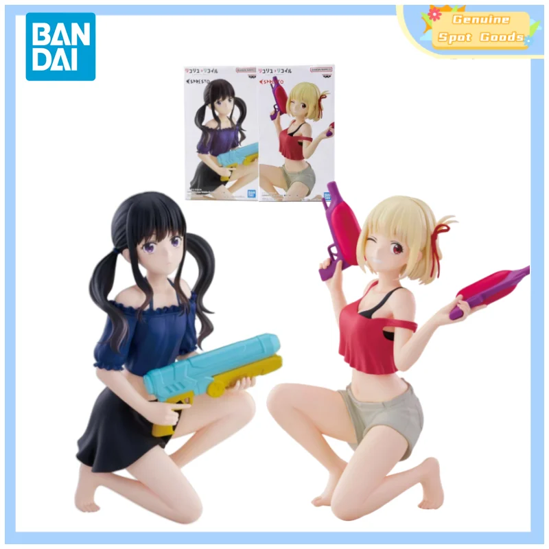 

Genuine Bandai Lycoris Recoil ESPRESTO Aqua Twinkle Inoue Takina Nishikigi Chisato Anime Action Figures Model Toys Gift for Kids