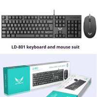 Wired Usb Keyboard Mouse Set Business Professional Office Choice Relieve Wrist Fatigue Improve Efficiency Mute Key Mouse Set