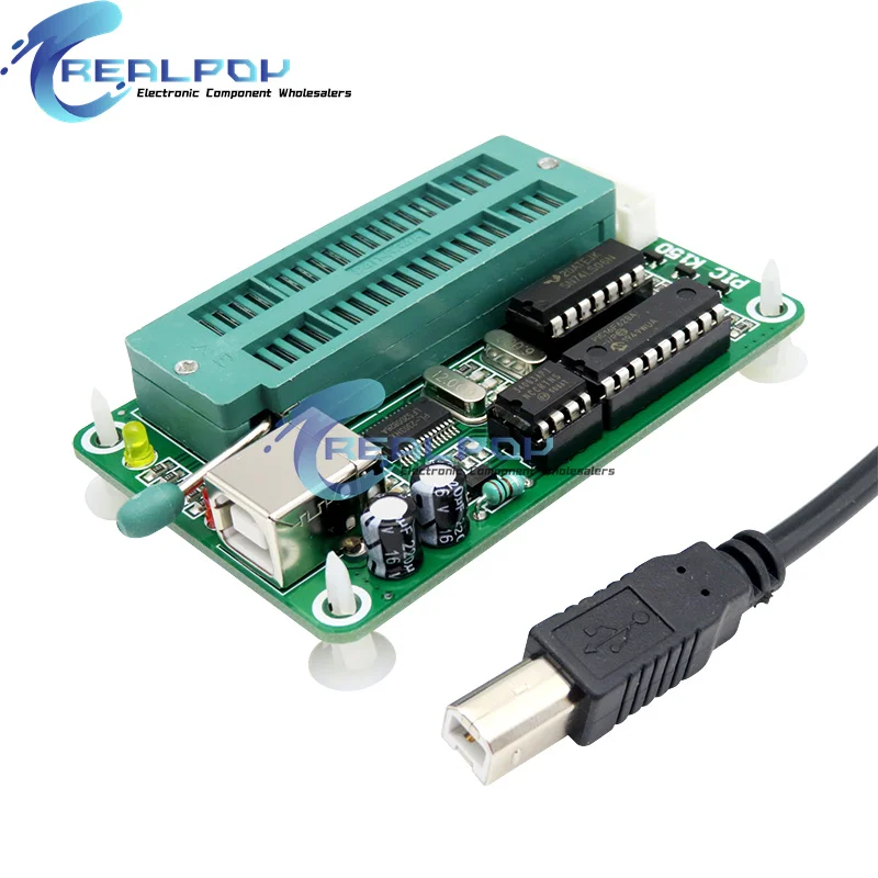 PIC Microcontroller Microchip PIC MCU Microcore Burner Downloader USB Automatic Programming Programmer K150 + ICSP Cable