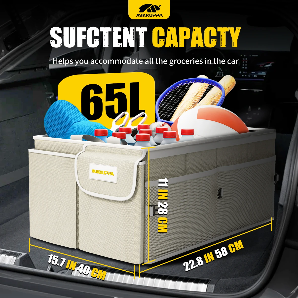 Organizer do bagażnika samocho – Car Trunk Organizer Foldable Storage Box recenzja i cena