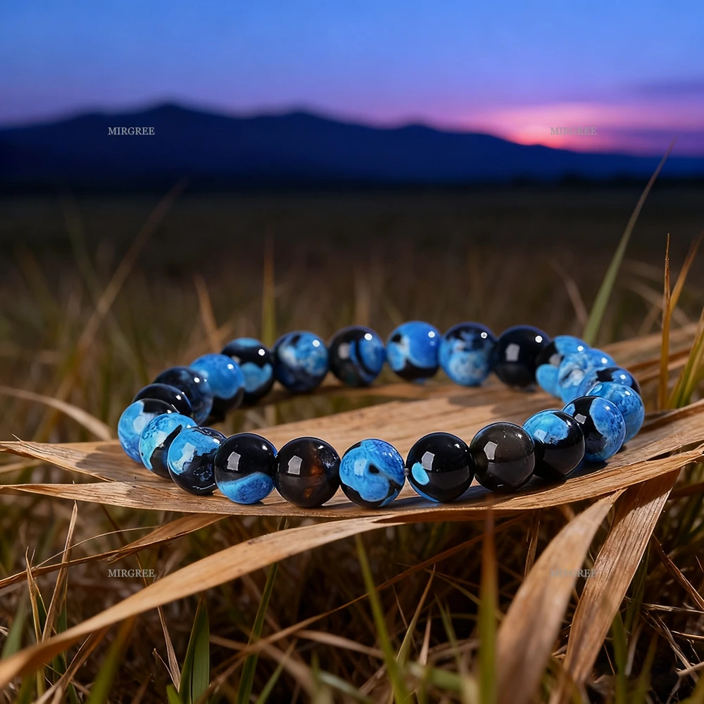 1 Piece of Spiritual Natural Stone Bracelet, Men's and Women's Energy Jewelry, Promotes Physical and Mental Balance