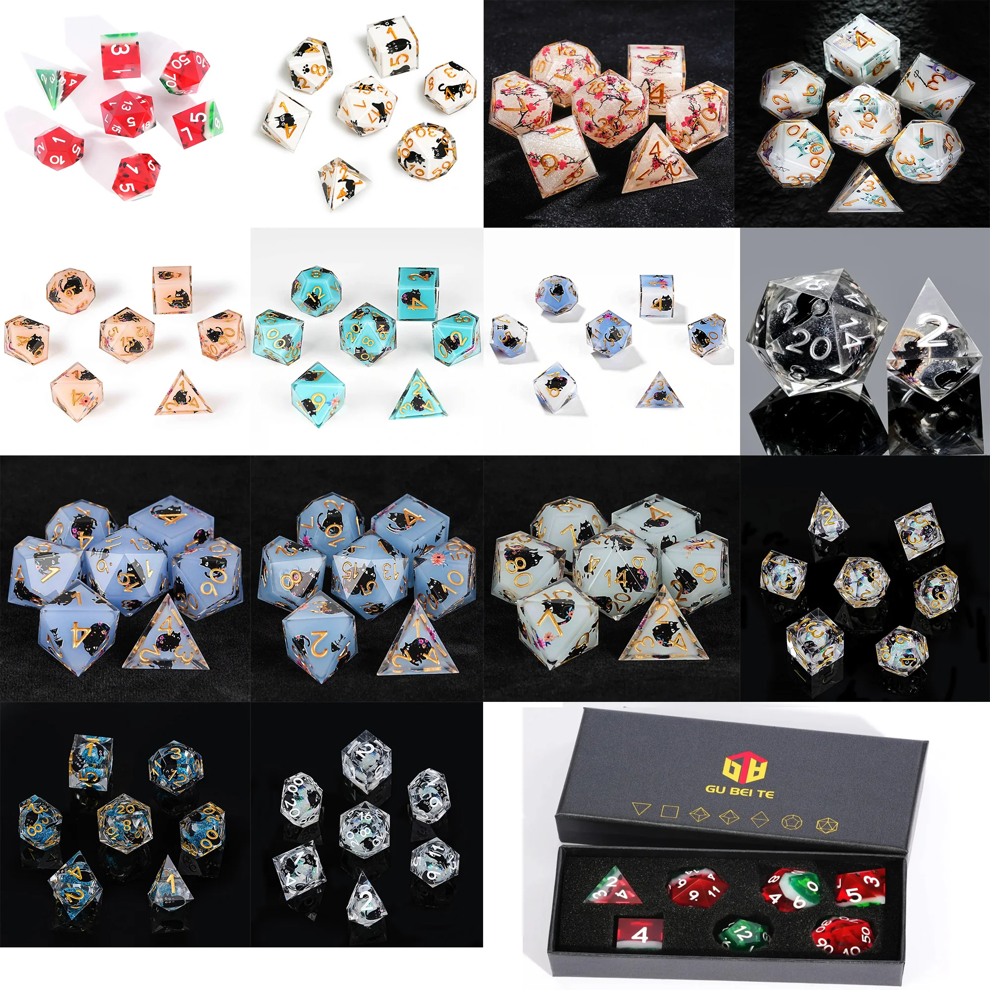 Board Game Dungeons And Dragons - DND Dice Set 7Pcs Polyhedral Die