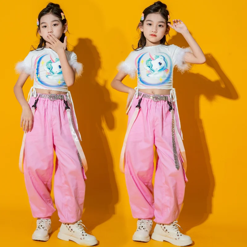 Jazz Dancing Clothing Girls Clothing Cool Kids Hip Hop Trend Suit Hip Hop Trend Suit Model Walk Show