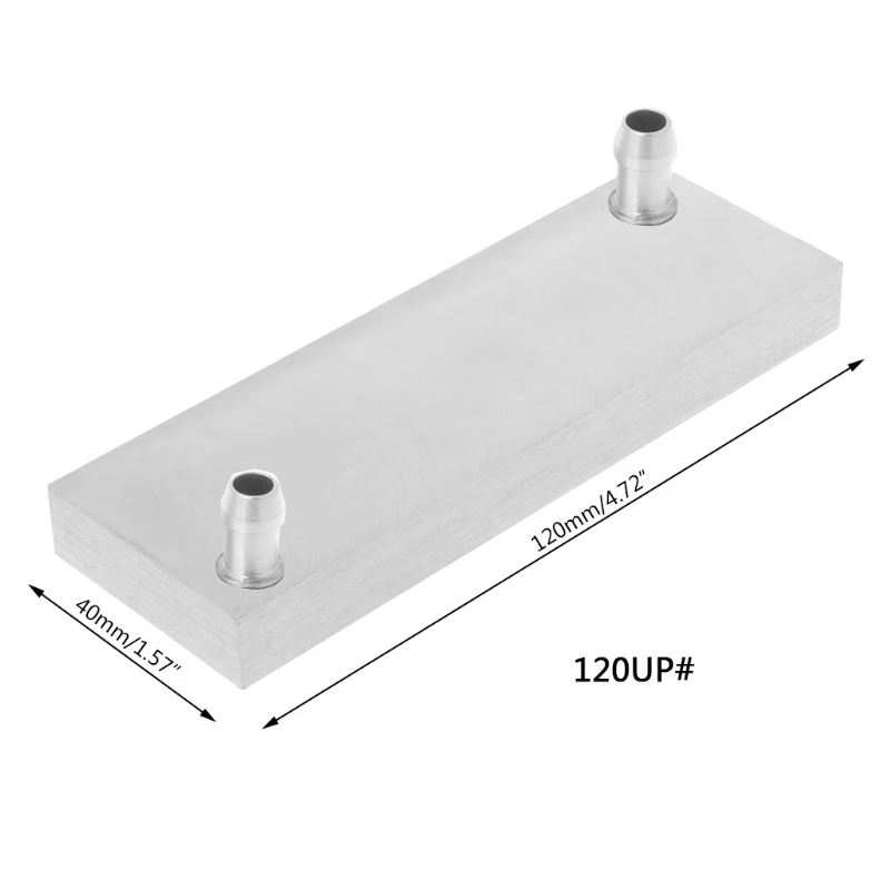 Multi Size Aluminum Water Cooling Block Heat Sink System For PC Laptop CPU 40x120mm 40x80 40x160 40x180 40x40 40x240mm