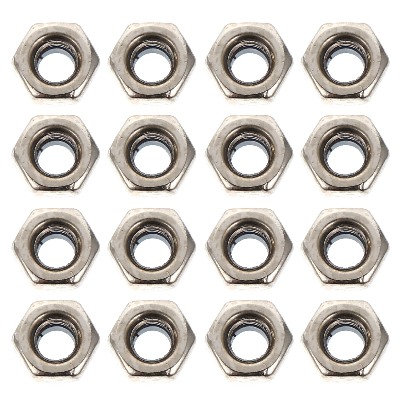 

100Pcs Carbon Steel Lock Nuts Hexagon Anti-Loose Shockproof Durable for Automobile Machine Electric Appliance Nut