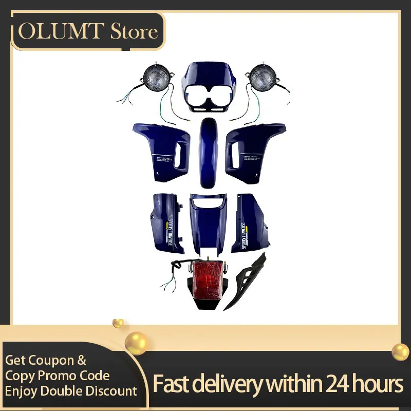 

Motorcycle Painted ABS Plastic Injection Fairing Kit Bodywork Cowling Set Black & Blue For HONDA NX250 AX-1 NX 250 AX 1 AX1