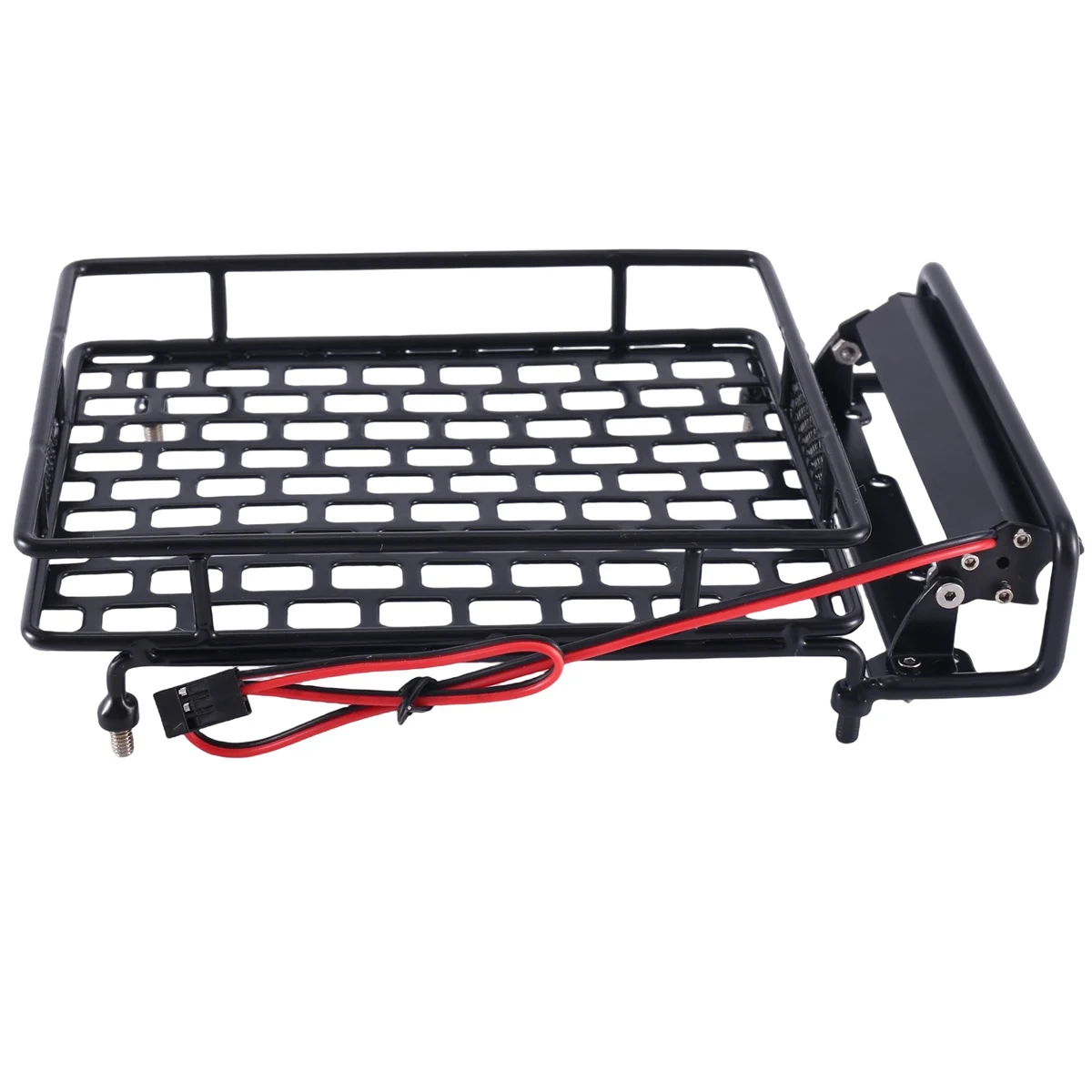 Metal 170X110Mm Luggage Carrier Roof Rack with LED Lights for Tamiya CC01 CR01 RC4WD D90 Axial SCX10 1/10 RC Crawler Car