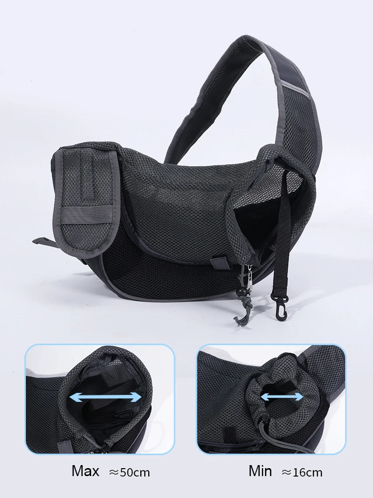 One shoulder cat bag, cat and dog travel portable, one shoulder crossbody pet bag, breathable mesh outdoor pet backpack