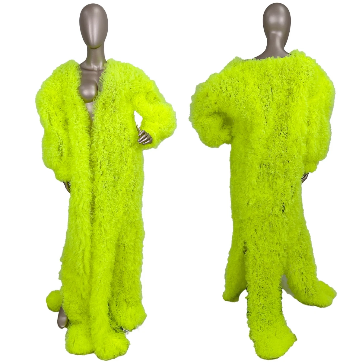 Extra long Pleated Cloak Coat Spicy Girl Outfit Nightclub Stage  Drag Queen Performance Wear High-end Cape Designer Wuzhishan