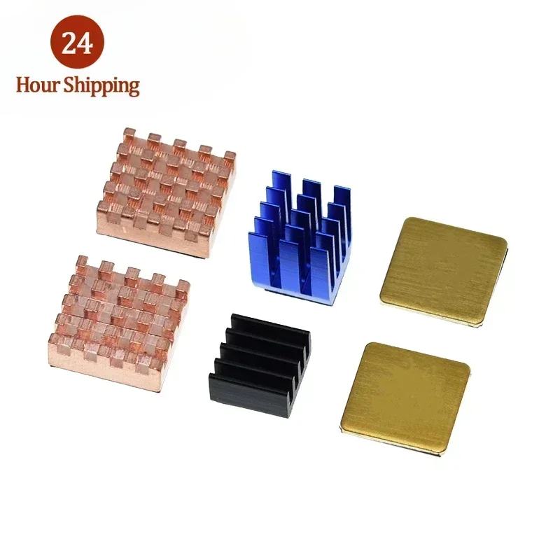 For Raspberry Pi 3 4 B Heatsink Copper Aluminum Heatsink Radiator Cooler Kit For Raspberry Pi 3B+ Plus 2 4 4B Heat Sink