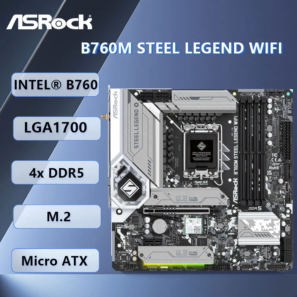 Lga 1700 Ddr5 Itx Motherboard - ASROCK B760M STEEL LEGEND WIFI Motherboard