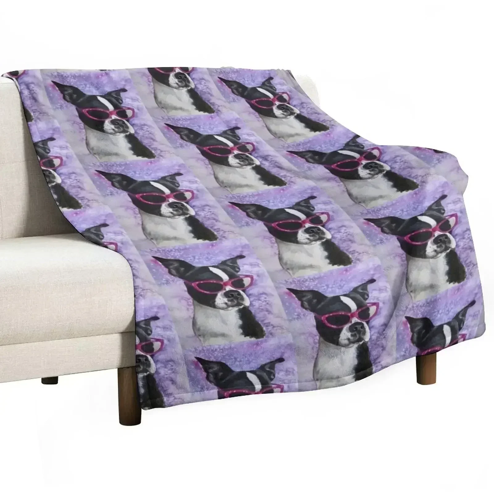 New Diva - Boston Terrier Throw Blanket Blankets For Sofas Luxury St anime Extra Large Throw Blankets