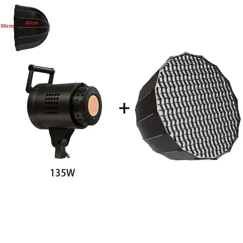 135W Photography LED Video Light  Daylight-Balanced Sun Lamp for Portrait Flash Studio Accessories Youtube Live
