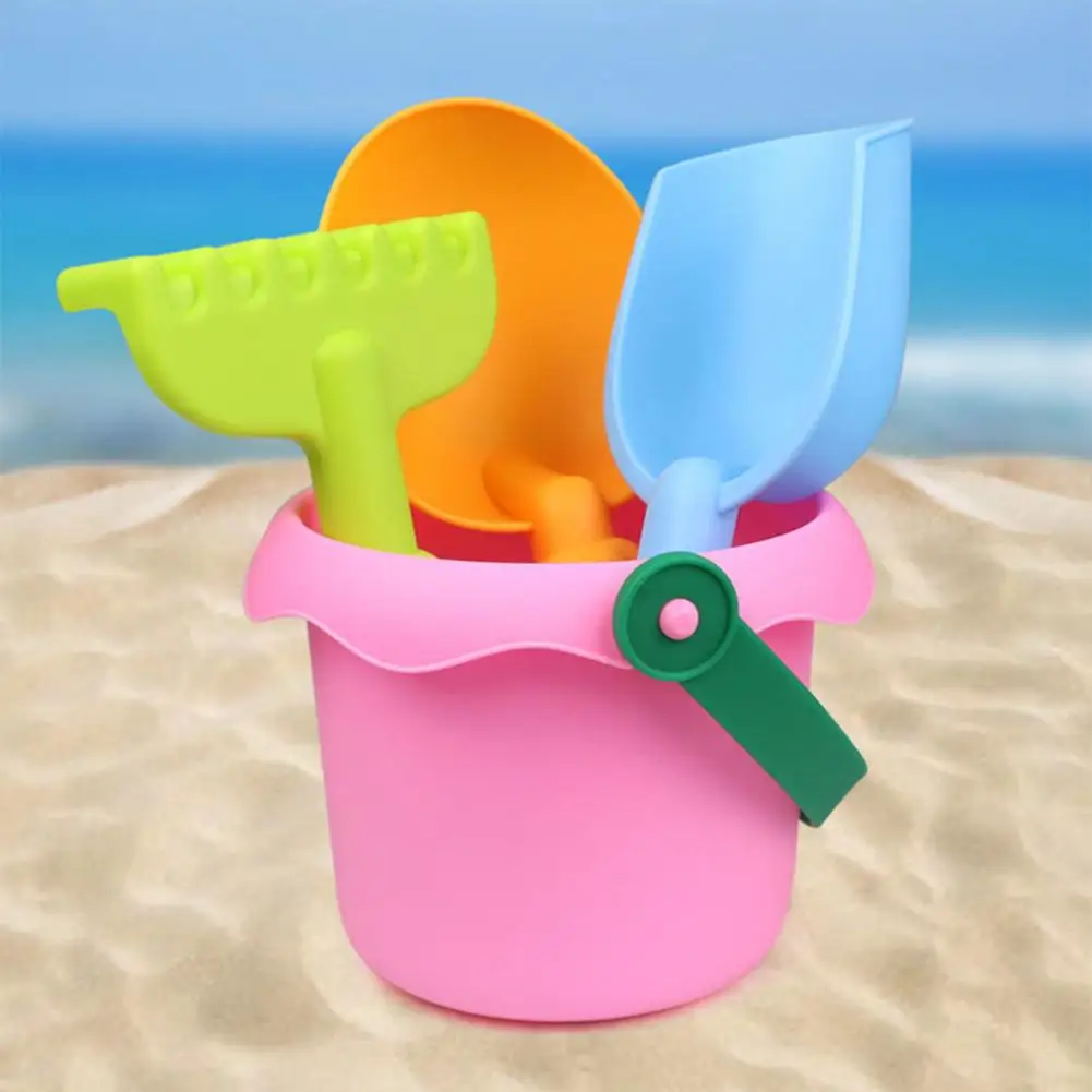 유용한 아이 해변 장난감 재미 편안한 그립 모래 파기 도구 양동이, 경량 아기 해변 장난감 선물
