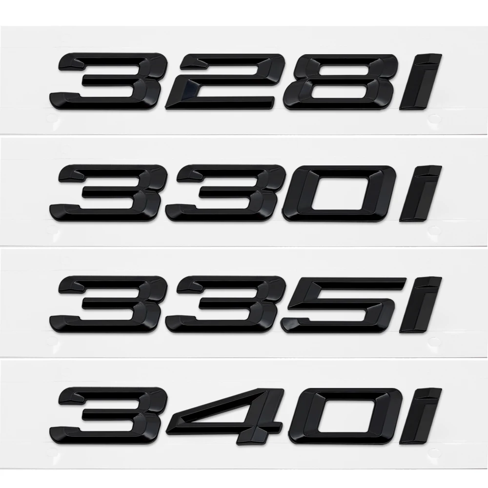 For BMW G20 G21 G28 F30 F31 F34 F35 E90 E91 E92 E93 E46 DIY Sticker Rear Trunk Badge Plastic Decal 3 Series 328i 330i 335i 340i