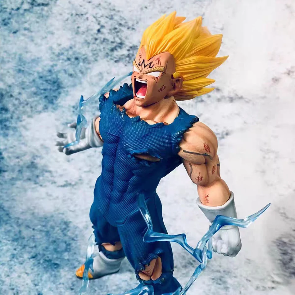 32CM28MC Dragon Ball Z GK Figurka MAXIMATIC The Vegeta Super Saiyan Son Majin Vegeta Self-Destuct Vegeta Figurka Zabawki Model Prezent