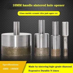 1Pcs 10mm Shank 4-100mm Diamond powder sintered Drill Bit Tile Marble Glass Ceramic Jade Hole Saw Drilling Bits For Power Tools