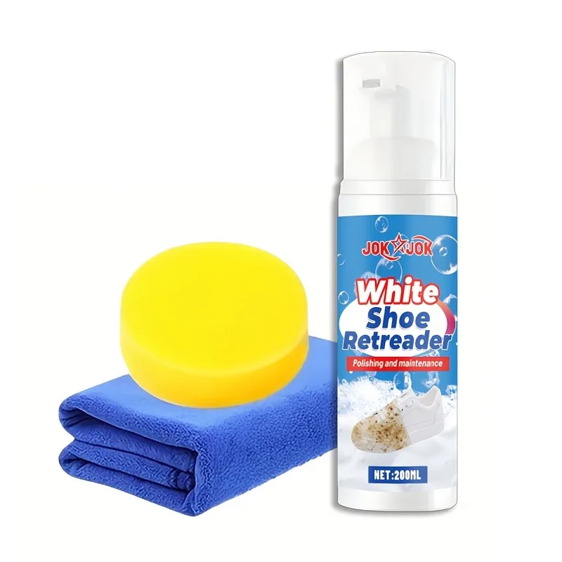 Shoe Foam Care Agent: Instant Brightening & Refreshing for Sneakers/Canvas/Smooth Leather, Quick Care, All Colors