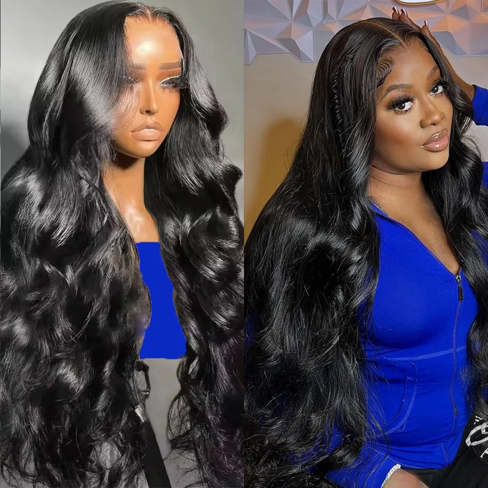 

Парик с волнистыми прядями (Body Wave) 7x6 с HD-кружевом, 40 дюймов, 13x4, 13x6, с эффектом водных волн, черные бразильские человеческие волосы, предварительно выщипанные