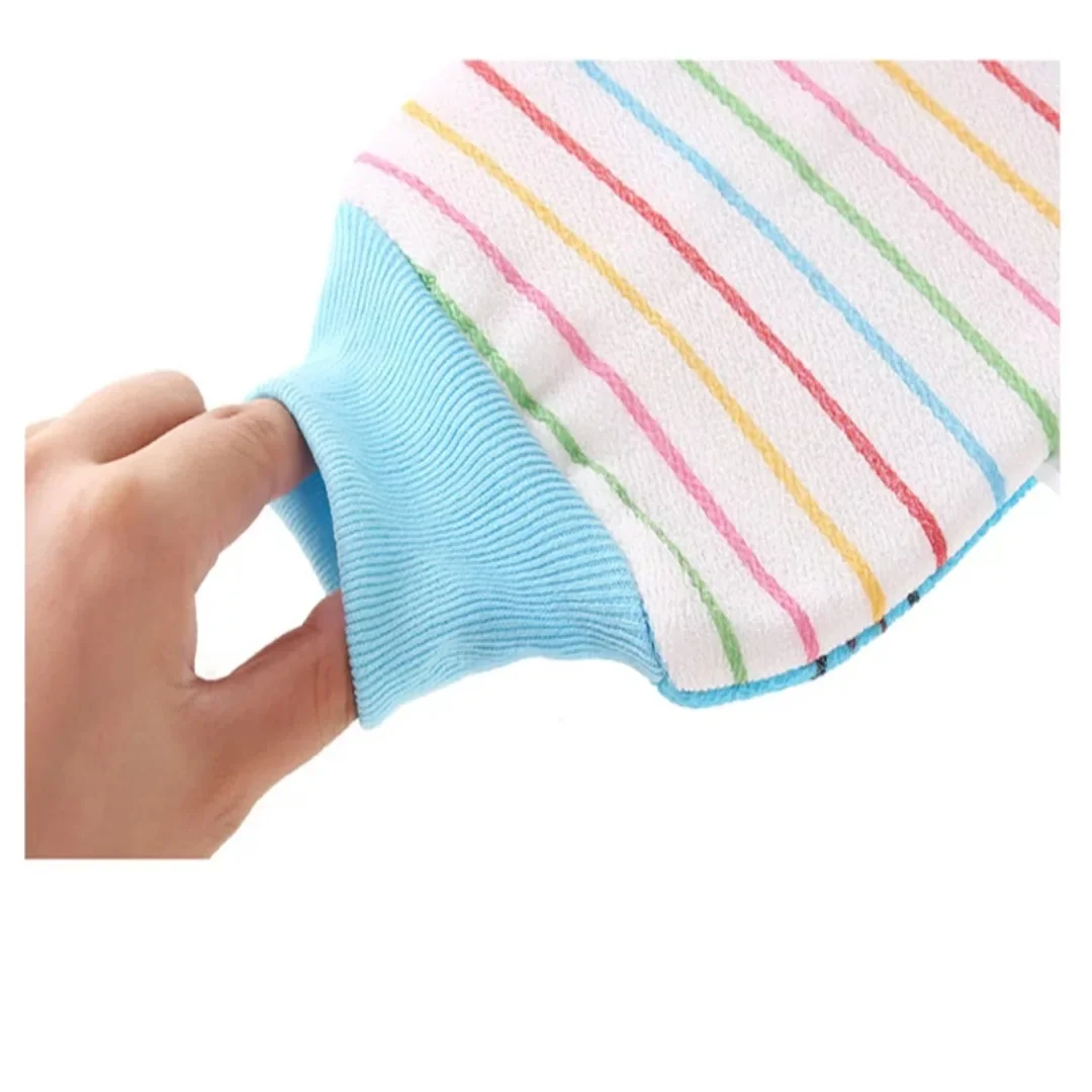 Guante de baño exfoliante para ducha, guante de masaje para Spa, eliminador de piel muerta, paño de limpieza para el baño, 1 ud.