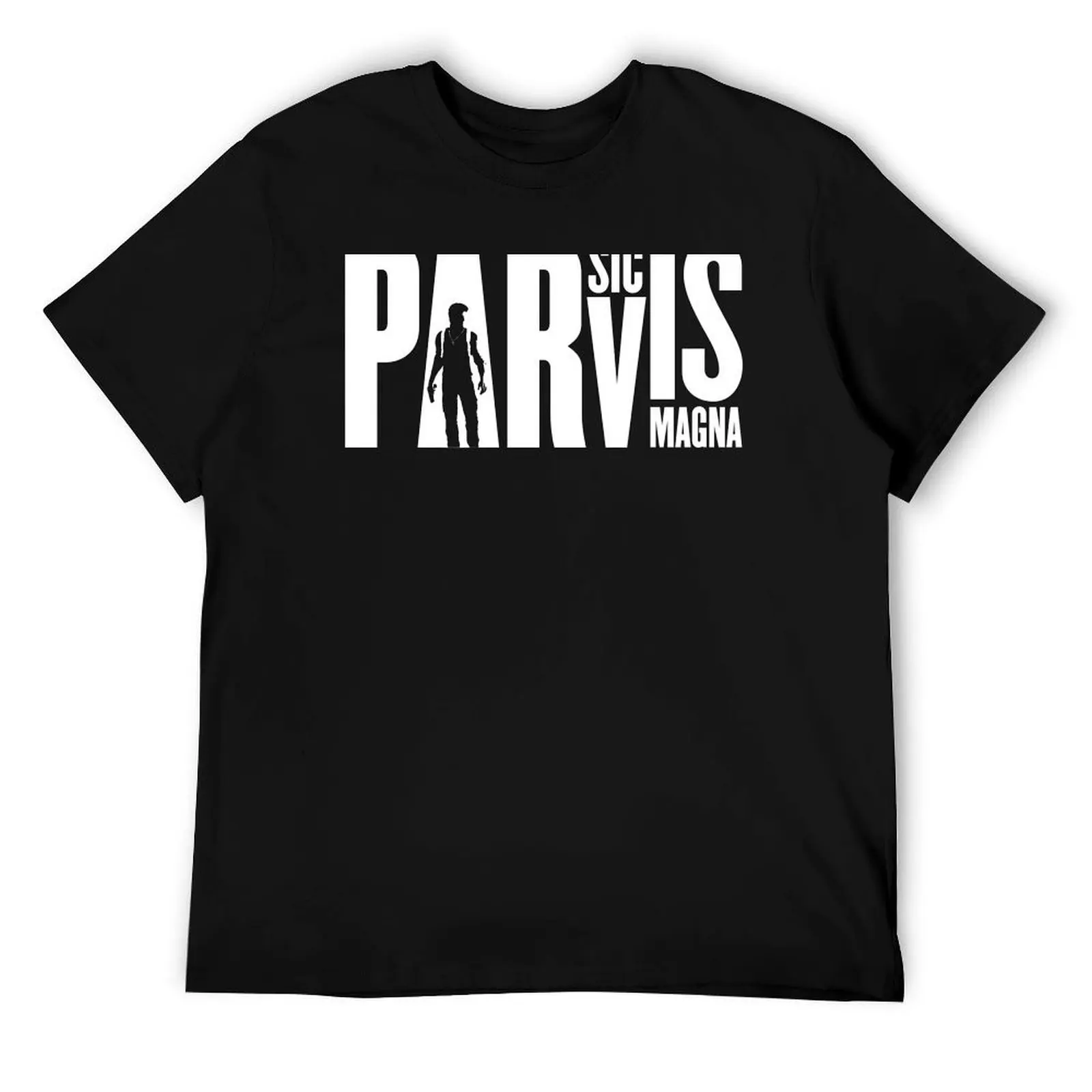 

Sic Parvis Magna - Greatness From Small Beginnings | Nathan Drake Uncharted Game Quote T-Shirt man t shirt cotton T-Shirt