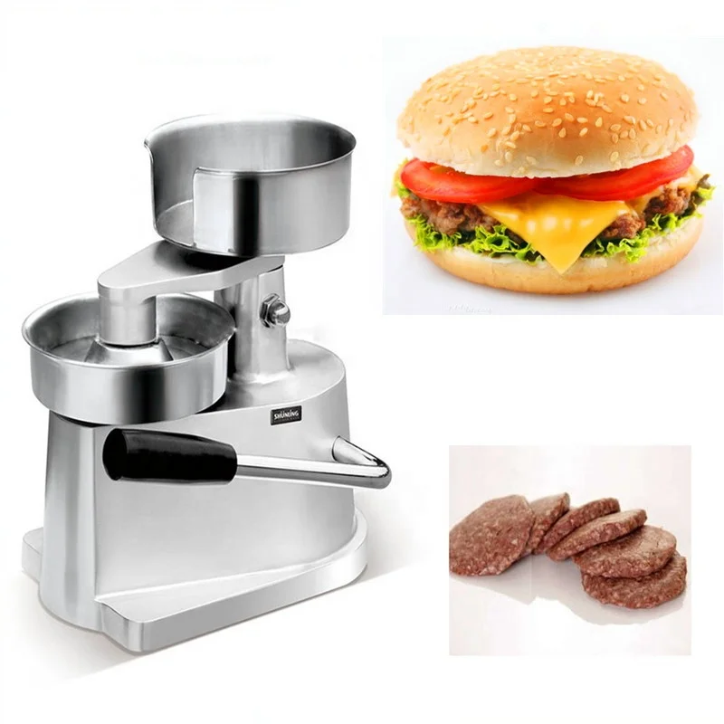 Manual Hamburger Press Hamburger Forming Machine Round Meat Shape Processor
