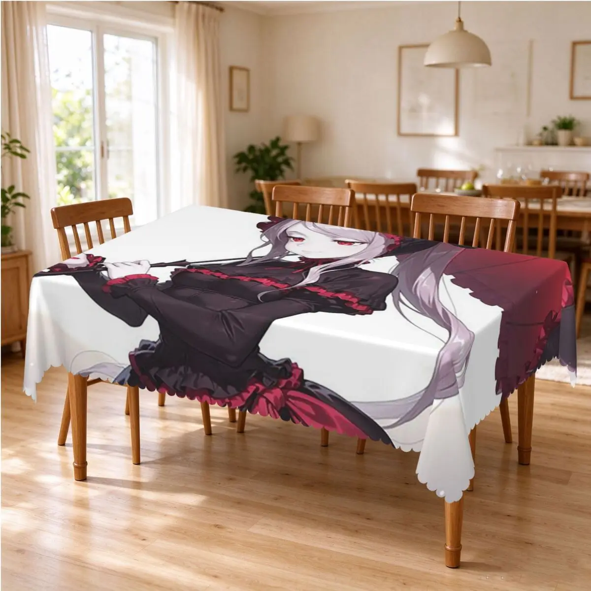 Anime Overlord Shalltear Bloodfallen Tablecloth Restaurant Kitchen Rectangular Tablecloth Festival Tablecloth Dining Table Cover