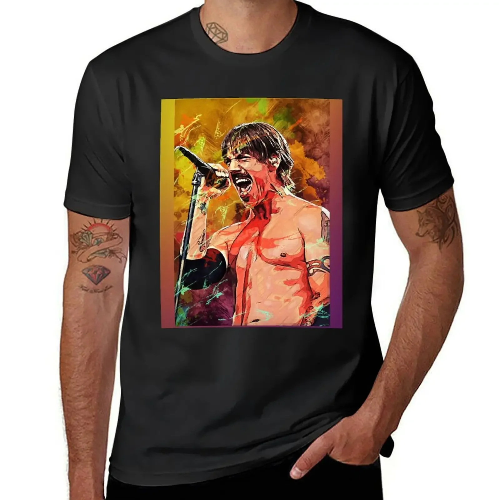 

chilli,words T-Shirt summer top blanks oversized t shirts for men