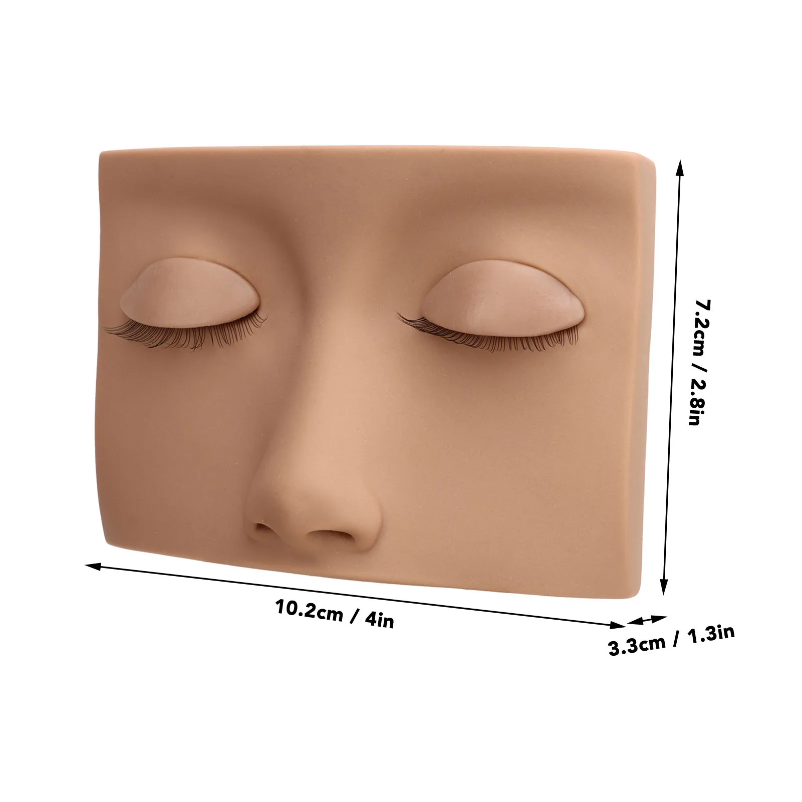 Lash Mannequin Head with 3 Pairs Replaceable Eyelid Silicone Eyelash Extension Practice Mannequin Lash Extension Mannequin