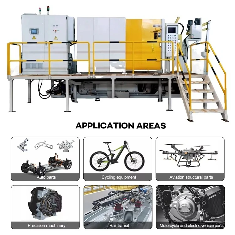 High Precision Electric Horizontal Auto Rail Transit Aviation Structural Parts Squeeze Die Casting Machine