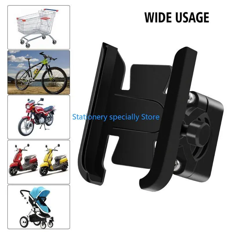 

P0RB Mount for Motorcycle Scooter Handlebar Phone Stand Holder Rotatable