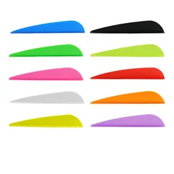 50 pz/lotto gomma Arrow Vanes 2 / 2.5 / 3 / 4 / 5 pollici plastica Fletch Vanes tiro con l'arco piume per freccia tiro con l'arco fai da te