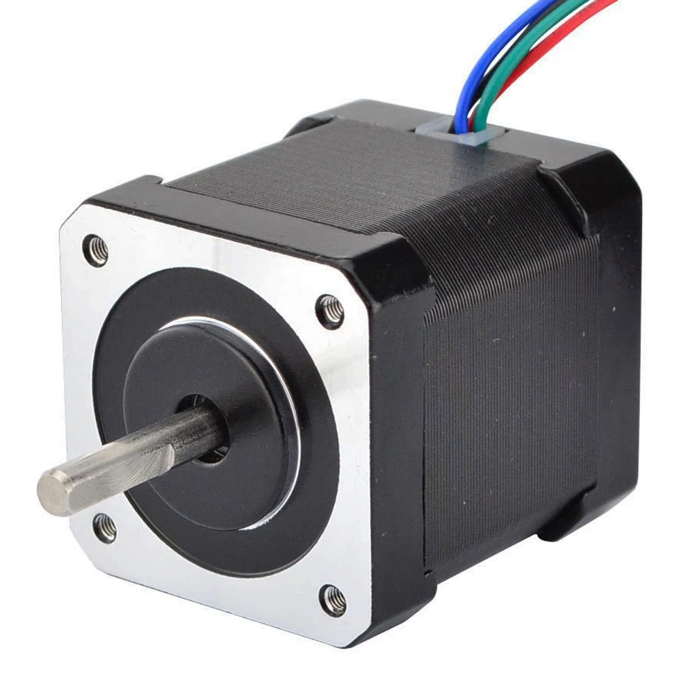 Nema 17 Stepper Motor 48Mm Nema17 Motor 42Bygh 2A 4-Lead (17Hs19-2004S1) Motor 1M Cable For 3D Printer Cnc Xyz Motor